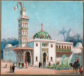 París. Exposición Universal de 1889: La mezquita árabe
